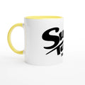 White 11oz Ceramic Mug with Color Inside