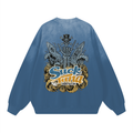 The Suck My Tuna Sunfade Drop Shoulder Cotton Sweatshirt