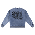 Suck My Tuna - Snow Wash Oversized Crewneck Sweatshirt