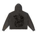 Suck My Tuna Vintage Washed Frayed-Hem Hoodie