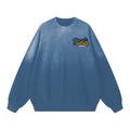 Suck Ny Tuna Sunfade Drop-Shoulder Sweatshirt Cotton