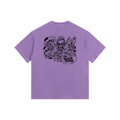 Shred Skull Vintage Washed Oversized Cotton T-Shirt
