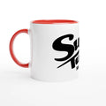 White 11oz Ceramic Mug with Color Inside