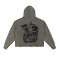 Suck My Tuna Vintage Washed Frayed-Hem Hoodie