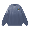 Suck Ny Tuna Sunfade Drop-Shoulder Sweatshirt Cotton