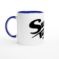 White 11oz Ceramic Mug with Color Inside
