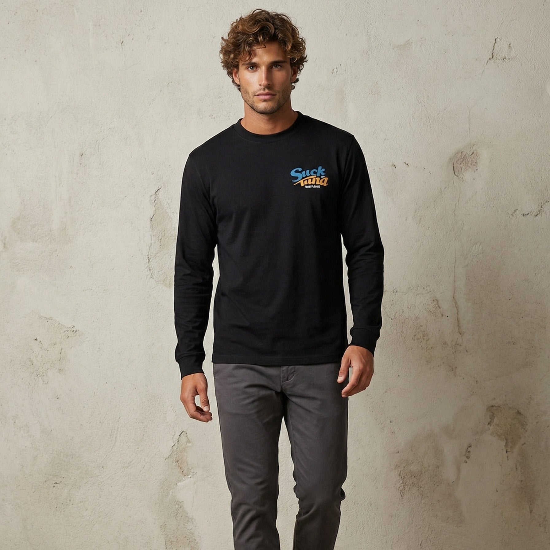 Suck My Tuna Non-Shrink Year-Round Surf Long-Sleeve Sweatshirt