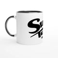 White 11oz Ceramic Mug with Color Inside