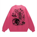 Suck Ny Tuna Sunfade Drop-Shoulder Sweatshirt Cotton
