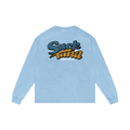 Suck My Tuna - Acid Wash Oversize Long Sleeve T-Shirt