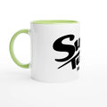White 11oz Ceramic Mug with Color Inside