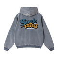 Zip-Through Boxy Fleece Hoodie