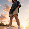 The zen Snow Washed Oversized Cotton T-Shirt